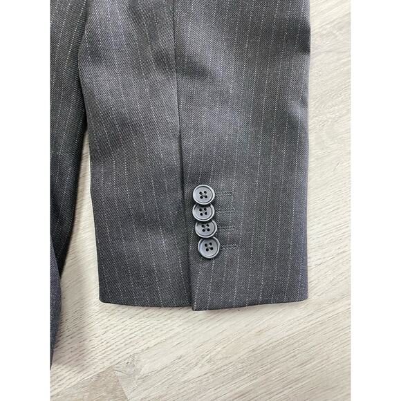 Banana Republic Men's 44R 2-Button Charcoal Pin Stripe Sport Coat Blazer Jacket - Picture 7 of 7